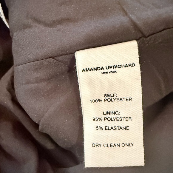 Amanda Uprichard ArelyBlack Pleated/Woven Strapless Mini Dress , NWT - Picture 9 of 13